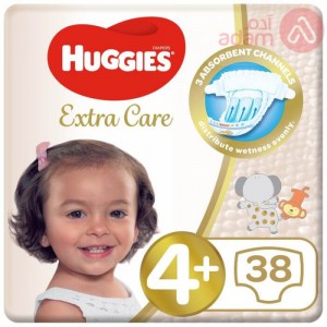 HUGGIES NO 4+ XL VALUE PACK LARGE+ 38PCS