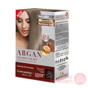 Argan Hair Coloring Oil Kit Beige Blond 8.12