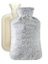 HOT WATER BAG WITH FURRY CLR COVER 2L