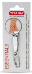 تيتانيا مقص أظافر فضي صغير