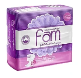FAM FOLDED SUPER WITHOUT WINGS 30PC(PINK