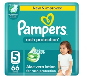 PAMPERS NO 5(11-18KG)MEGA PACK 66PCS