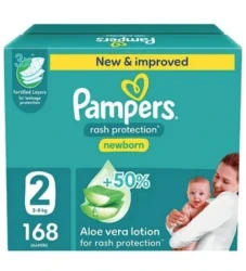 بامبرز رقم 2 كرتون 168 حبه