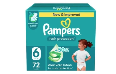 بامبرز رقم 6 كرتون 72 حبه