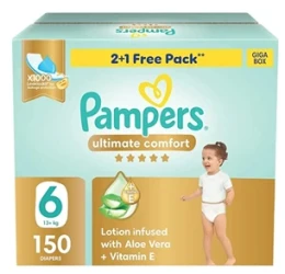 PAMPERS PREM CRE NO6(13+ K)GIG BOX150PC