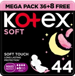 KOTEX MAXI SOFT NIGHT 44PCS