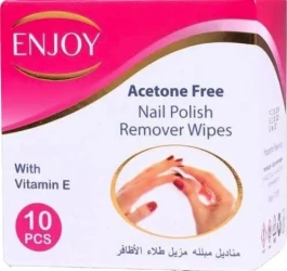 ENJOY ACETONE FREE NL POLSH REMV WPS 10P