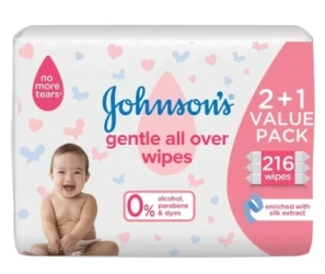 جونسون مناديل مع ماء الوردي 25حبة2393