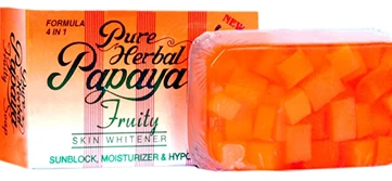 PURE HERBAL PAPYA FRUITY SOAP 4IN1 135GM