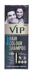 VIP COLOUR SHAMPOO -BROWN  180ML