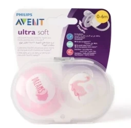 AVENT ULTRA SOFT SOOTHER 0-6M GIRL091 07
