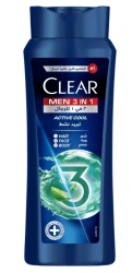 CLEAR MEN SH&SHOWER 3IN1 ACTIV COOL600M