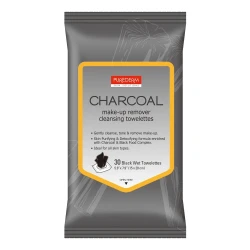PUREDERM MAKE UP CLEANSING TISSUE CHARCOAL