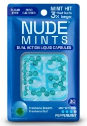  NUDE MINTS PEPPERMINT DUAL CAPSULE30CAP