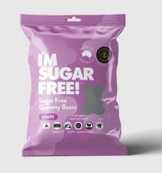 I AM SUGAR FREE GUMMIES GRAPE 50GM
