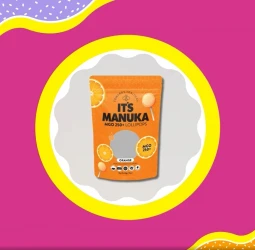 ITS MANUKA LOLLIPOPS ORANGE 12PCS