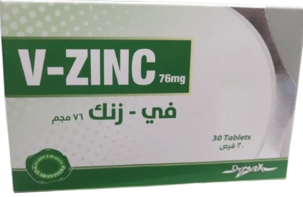 V ZINC 76MG 30TAB