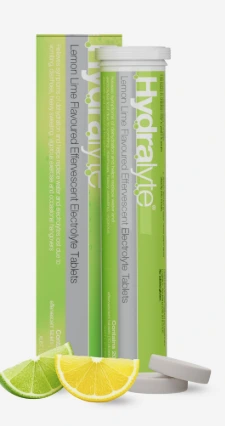 HYDRALYTE ELECT EFFERVES LEMON LIME20TAB