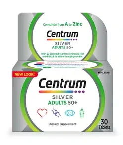 سنترم فيتامين سلفر للكبار+50 30حبة