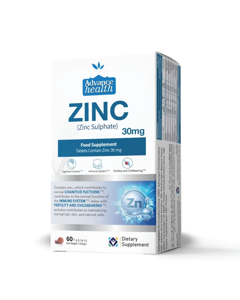 ZINC 30MG 60TAB
