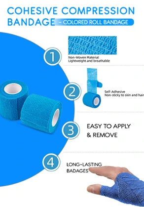 FIRST STEP COHESIVE BANDAGE 2.5CM