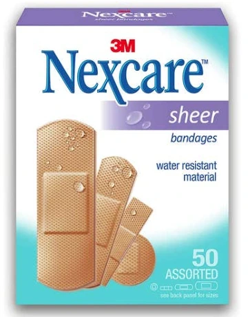 NEXCARE SHEER BANDAGES 50PCS (658-50)