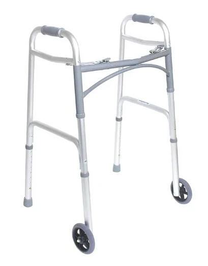 WALKER WITH WHEELS 912(L) SILVER
