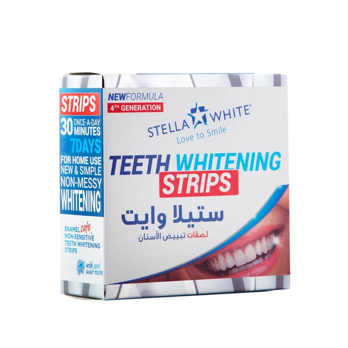 ستيلا وايت لصقات تبيض الاسنان 28 لزقات