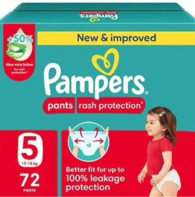 PAMPERS PANT NO 5(12-18KG)JUMBO BOX72 pc