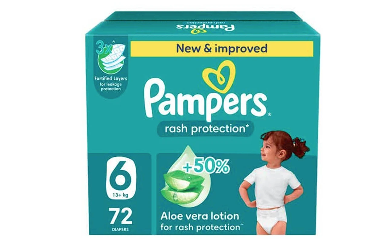 بامبرز رقم 6 كرتون 72 حبه