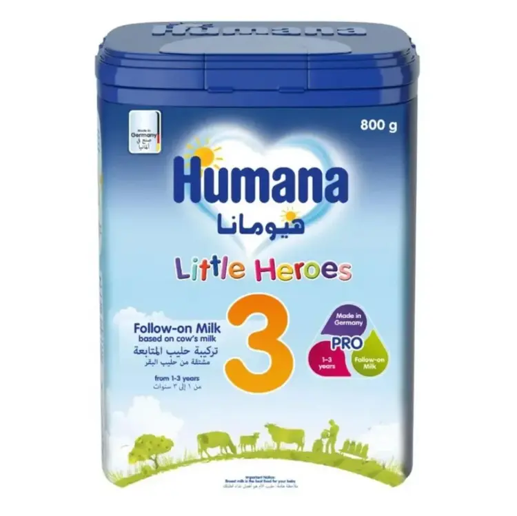 HUMANA MILK 3 LITTLE HEROES MYPACK 800 G