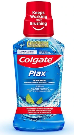 COLGATE M W PLAX PEPPERMINT 250ML