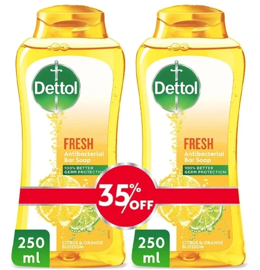 ديتول غسول جسم فرش 250مل 2حبه %35 عرض