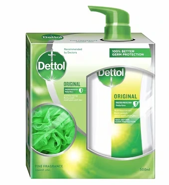 ديتول اصلي غسول الجسم 500مل مع لوفة