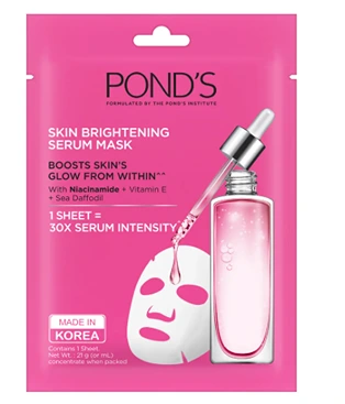 PONDS SKN BRIGHTENING SERUM MASK21GM1PC