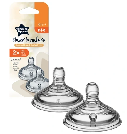 تومي تيبي حلمة طبيعية سريعة 2حبة