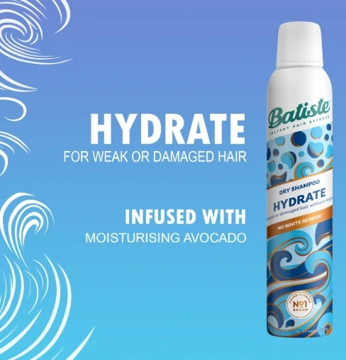BATISTE DRY SHAMP( HYDRATE) 200 ML