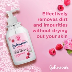 JOHNSON HD WSH  RASPBERRY& PEONY 300ML