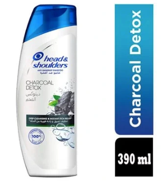 هيد أند شولدر شامبو ديتوكس الفحم 390مل