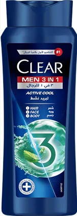 CLEAR MEN SH&SHOWER 3INI1  200 ML