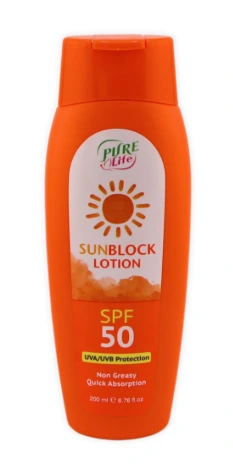 PURE LIFE SUNBLOCK 50SPF 200ML