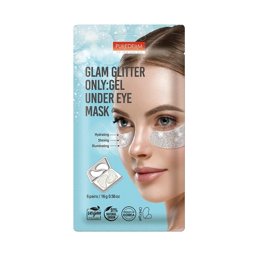 PUREDERM P D GLAM GLITTER ONLY GEL UNDER EYE MASK 6 PAIRS