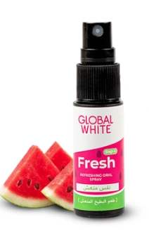 جلوبال وايت طعم البطيخ معطر فم بخاخ 15مل