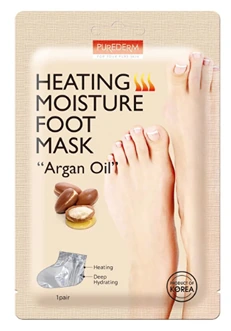 PUREDERM HEATING FOOT MASK ARGAN OIL