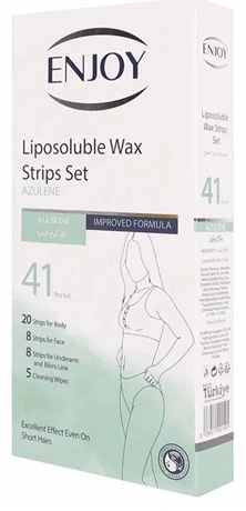 ENJOY WAX STRIPS LIPOSOL ALL SKINS 41PC