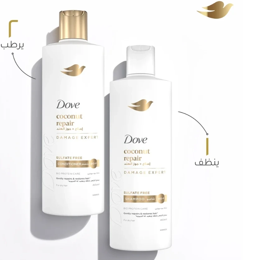 DOVE SH+COND COCONUT REPAIR 2PCS OFFER