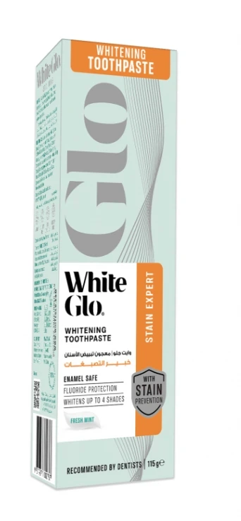 WHITE GLO TP STAIN EXPERT WHITENING 115G
