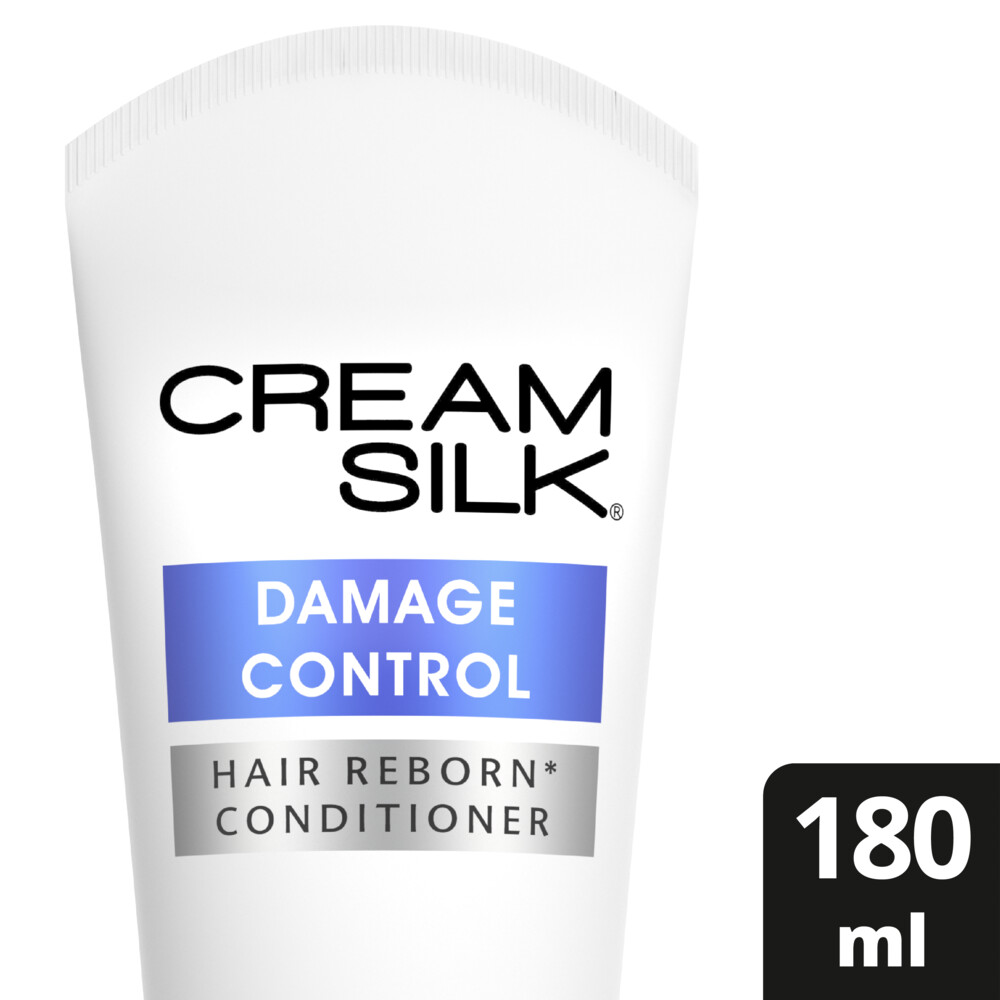 CREAM SILK  بلسم كريم سيلك هير ريبورن، للشعر الضعيف والمتقصف، سيطرة على التلف، حماية من التلف حتى 97٪ ، 180 مل