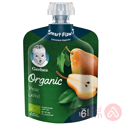 Gerber Organic Pear | 90Gm +6M