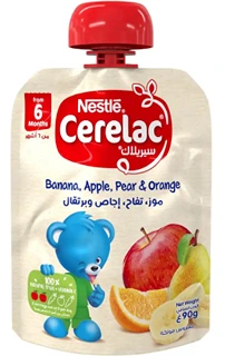 سيريلاك طعام أطفال موز وتفاح وبرتقال | 90جم